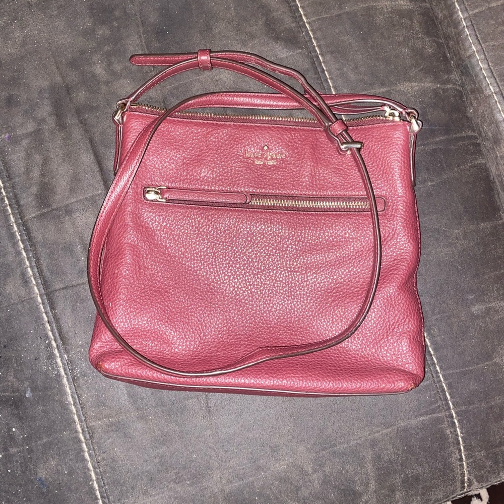 Coach Wine Leather Crossbody Bag